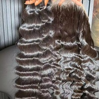 Extensions de cheveux humains bruts cambodgiens ondulés, bouclés Brumese, alignés aux cuticules, double épaisseur, pas chers