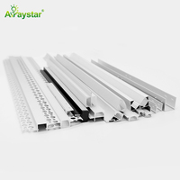 Perfil de tira de LED con cubierta de PC difusora y luz de canal de extrusión Perfil de aluminio LED para tira de LED
