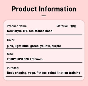 Fascia Elastica Piatta per Yoga e Pilates, per Flessibilità, <span class=keywords><strong>Allenamento</strong></span> a Casa e in Studio, per Donne - Product Image 5