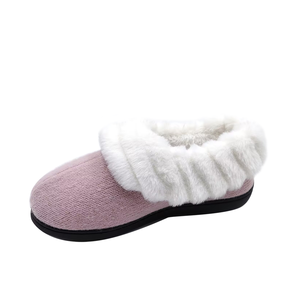 <span class=keywords><strong>Chaussons</strong></span> en cachemire pour femmes Pantoufles avec col en fourrure Bouton Mousse à mémoire de forme <span class=keywords><strong>Intérieur</strong></span> Extérieur Bottes en tricot - Product Image 6
