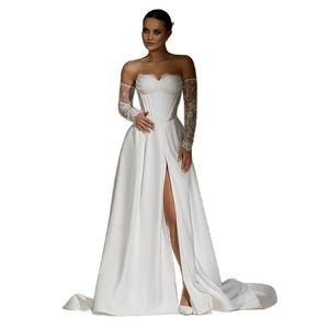 <span class=keywords><strong>Voile</strong></span> d'entrée de mariée style 2026, nouveau modèle, super féerique et élégant, sans bretelles, en dentelle, longueur ras du sol, illusion de cristal, pour mariée de petite taille - Product Image 5