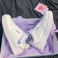 Nouvelles baskets blanches tendance pour femmes, lacets, style campus, chaussures de sport décontractées pour étudiants, confortables, tendance pour l'hiver