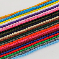 Cordon tressé en polypropylène (PP) écologique de 4 mm, couleur noir et blanc, pour chapeaux, imperméables et sacs à cordon – Stock usine