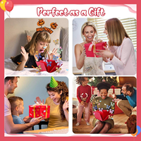 Boîte en carton créative personnalisée pour bonbons, bonbons à l'explosion, aliments pour animaux de compagnie, bonbons au sucre - Embossée, recyclable, cadeau pour anniversaire et Fête des Mères