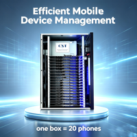 Group Control Box for Phone Farm Server Rack Unified Management 20 Mobile Base Plates Models S8 - S10 Note5 - Note10 43.5x27x9CM