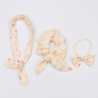 Bandeau élastique noué en fibre de bambou à motif floral pour bébés filles, personnalisable en gros - Accessoires de tête de Noël