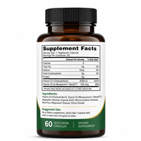 Venta caliente OEM/ODM vitamina D3 + K2 cápsulas duras un suplemento de vitamina es vitaminas y minerales complejos