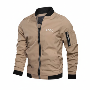 Vêtements pour hommes personnalisés 2025 Automne Hiver Veste pour hommes Coupe-vent Automne Manches longues Veste décontractée Manteau Bomber Veste - Product Image 1