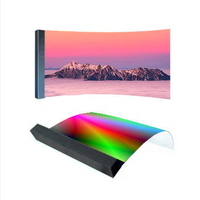 Módulo de Pantalla LED Flexible para Interiores, Panel de Video Curvo a Todo Color para Salas de Exposiciones, Salas de Exhibición y Publicidad Comercial
