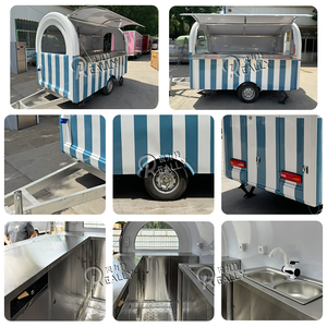 Remorque de restauration mobile OEM <span class=keywords><strong>pour</strong></span> café, glaces, nourriture, chariot de restauration rapide à vendre, hamburgers, collations, café, camion de nourriture - Product Image 2