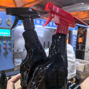 HDPE Cuadrado vacío 500ml Botella de rociador de gatillo de plástico Botellas de spray de niebla vacías Limpiadores líquidos Capacidad de 16 oz Impresión de logotipo - Product Image 2