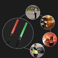 Bâton de signalisation de sécurité portable de bonne qualité, bâton lumineux rouge à LED clignotant, bâton de sécurité, lumière d'avertissement