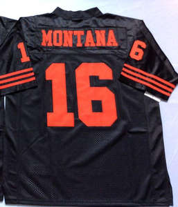 Retro 80 Jerry Reis 8 Steve Young 16 Joe Montana 42 Lott 21 Sanders Vintage genäht US American Football Trikot - Product Image 4