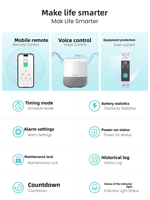 Interrupteur intelligent Wi-Fi MythEle AT-SY1 avec minuterie intégrée pour pompe à eau et éclairage publicitaire