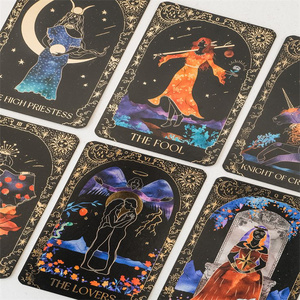Impresión de Cartas del Tarot Personalizadas con Lámina Dorada, con Guía, Barajas de Cartas del Tarot al por Mayor para Adivinación y Juego - Product Image 2