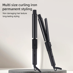 Styler capillaire rotatif de haute qualité 43w 210 °   <span class=keywords><strong>Appareil</strong></span> de lissage et de bouclage à chaleur constante, utilisable sur <span class=keywords><strong>cheveux</strong></span> humides ou secs, avec rouleaux multi-tailles de 0,75 à 1,10 pouces - Product Image 2