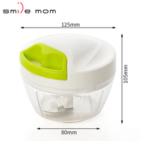 Gadgets de cuisine les plus vendus Mini hachoir à légumes à main en plastique à traction manuelle pour la cuisine