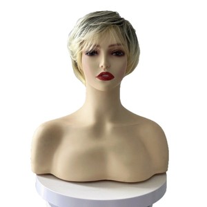 <span class=keywords><strong>Parrucca</strong></span> Senza Nastro Adesivo Pronta per la Spedizione, Alta Qualità Premium, Taglio Pixie, Fibra Sintetica Resistente alle Alte Temperature, Servizio OEM con Logo Personalizzato - Product Image 5