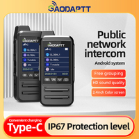 Radio bidirectionnelle GaodaPTT 4G Walkie Talkie R10 IP67 Type C, appels individuels, appels de groupe, interphone réseau public, communication nationale