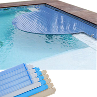 Système électrique automatique pour piscine enterrée, sécurité des piscines extérieures, lames en plastique automatiques