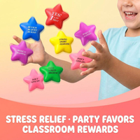 Balle anti-stress en mousse PU souple et colorée, personnalisée, directement de l'usine, jouet à presser en forme d'étoile à cinq branches pour bureau, usage promotionnel
