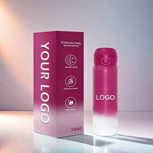 400ml thép không gỉ 304 chân không Tumbler với nảy Nắp biểu tượng tùy chỉnh thiết kế cổ điển du lịch xách tay chai nước Pill hộp - Product Image 4