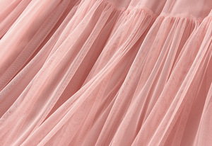 S0490X <span class=keywords><strong>Jupe</strong></span> <span class=keywords><strong>tutu</strong></span> <span class=keywords><strong>grande</strong></span> ampleur en maille, style mode, avec dentelle à volants, coupe mi-longue et design évasé - Product Image 6