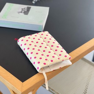 Funda para Libros de Tela Acolchada de Algodón Puro, Estilo Moderno y Chic, con Diseño de Puntos y Rayas, Tamaño A5, Colorida, Inspirada en la <span class=keywords><strong>Dopamina</strong></span> - Product Image 2
