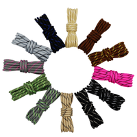 Lacets en polyester bicolores à triple torsion de 4,5 mm de longueur personnalisée pour chaussures d'extérieur, bottes de randonnée, bottes Martin, baskets Dad O-MAK