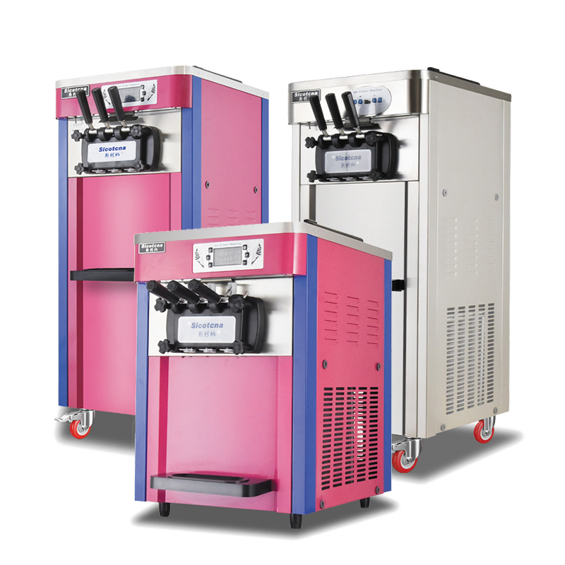 Три вкуса, мягкая подача мороженого, мягкая подача мороженого, Профессиональная форма для мороженого