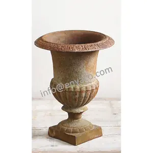 Urn français classique pour jardin, jardinière Antique en fonte pour fleurs l'extérieur