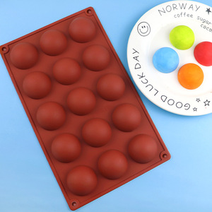 6 Cavity Semi Sphere <b>Silicone</b> Mold Round Dome <b>Baking</b> Mould for Chocolate Bomb Cake Jelly Mousse - Product Image 3