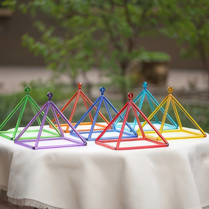 نجاح مخصص 3-32 بوصة مصقول كريستال نقي الغناء الهرم للعلاج بالصوت والشفاء بالطاقة - Product Image 1