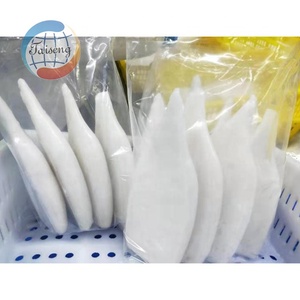 Taiseng Đông Lạnh Gigas Calamari Iqf U3 U4 U5 Hải Sản Ống Mực Vòng & Mực Hoa Với Đuôi Số Lượng Lớn Bán Buôn Giá - Product Image 1