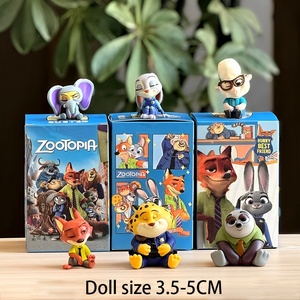 ฟิกเกอร์น่ารักจากซีรีส์ใหม่ ซูโทเปีย จูดี้และนิค ของตกแต่ง DIY เหมาะสำหรับเด็กผู้หญิงเล่นบทบาทสมมติ เกม  ลูกปัดพีวีซี - Product Image 4