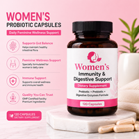 Capsules de probiotiques pour femmes |   Soutien digestif et immunitaire avec prébiotiques, enzymes, vitamine C et zinc |   Complément alimentaire pour la santé intestinale