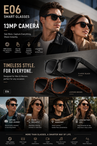 Gafas Inteligentes con Cámara E06S E06D, Cámara de 13MP, 1080P 30FPS, Chipset Novatek, 4GB de Almacenamiento, WiFi 6, Activación por Voz, <span class=keywords><strong>Multi</strong></span>-idioma - Product Image 6