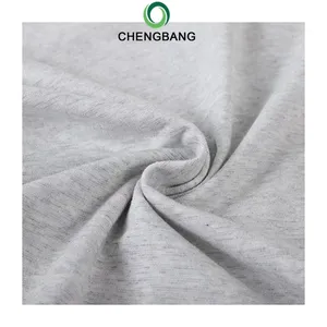 Morbido e traspirante anni '40 100% cotone pettinato tessuto a maglia Jersey Interlock grigio chiaro per abbigliamento per bambini