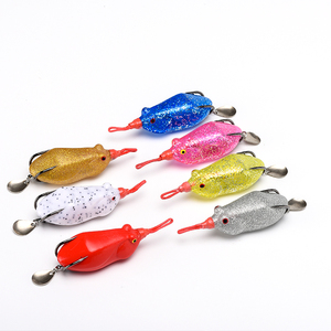 Nước ngọt ếch câu cá lure handmade chất lượng cao mềm câu cá lure Baits với mạnh mẽ kéo lực lượng - Product Image 1