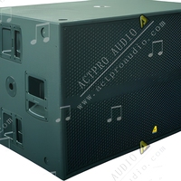 ACTPRO SW221 Double Subwoofer 21 Pouces Équipement Spécial pour Spectacles à Grande Échelle Subwoofer Puissant Double Woofer 18 Pouces