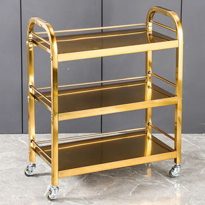 รถเข็นอาหารสแตนเลสสามชั้น สำหรับโรงแรมและบริการจัดเลี้ยง - Product Image 3