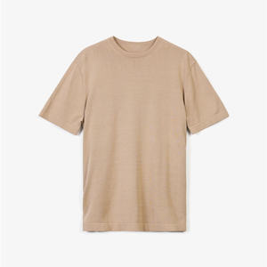 Versatile Round Neck Solid Mens T Shirt With Medium Weight Fabric For <b>Layering</b> <b>Under</b> Shirts Jackets Wearing Alone Any Season - Product Image 1