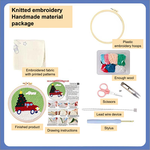 <span class=keywords><strong>Kit</strong></span> de broderie au poinçon DIY <span class=keywords><strong>pas</strong></span> <span class=keywords><strong>cher</strong></span> pour débutants - <span class=keywords><strong>Kit</strong></span> de broderie au point de croix pour animaux, sous-verres en coton, artisanat fait main pour soulager le stress, cadeau - Product Image 3