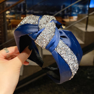 إكسسوارات الشعر الأزياء الفاخرة الباروك النساء بلينغ الراين حزب الملونة رباطات - Product Image 2