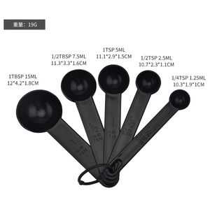 Misurini di plastica cucchiai Set 5 pezzi misure cottura strumento di cottura <span class=keywords><strong>cucchiaino</strong></span> - Product Image 3