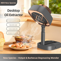 High-Suction Portable Desktop Range Hood Smoke Extractor Rechargeable Power Energy Efficient A+++ Mechanical Control for