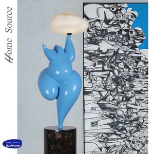 Escultura Decorativa de Cristal y Acero con Figura Creativa de Home Source, Decoración de <span class=keywords><strong>Piso</strong></span> para Entrada, Hotel, Empresa, KTV, Arte Decorativo de Lujo Ligero - Product Image 2