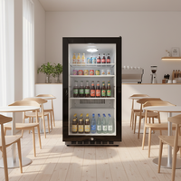Réfrigérateur commercial à porte française 20-59L pour boissons et bières, mini-réfrigérateur électrique portable à batterie pour voiture et hôtel