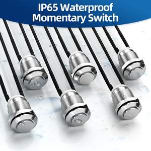 12mm IP65 Stainless Steel/Aluminum Push <b>Button</b> Switch for 94V-0 Fire Safe Miniature Part for Home Appliances - Product Image 5