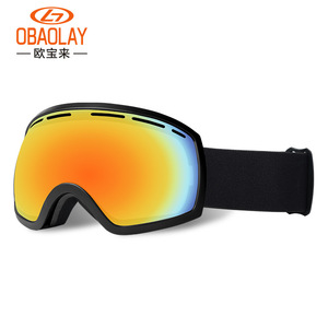 OBAOLAY <b>Ski</b> Goggles Anti-Fog PC Lens One Size All Weather Outdoor Use - Product Image 1